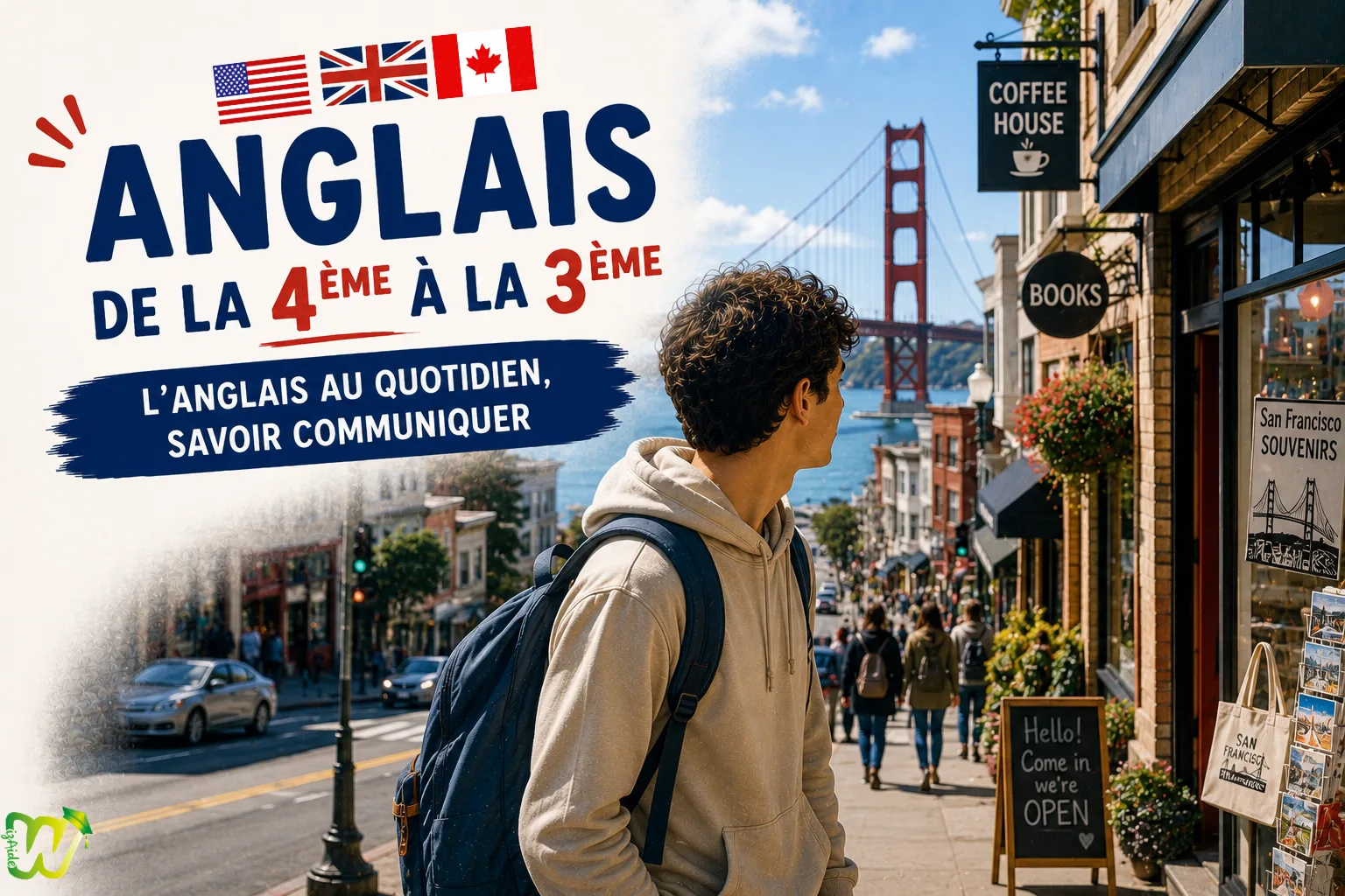 Anglais Collège 4e-3e : formation en ligne Wizaide
