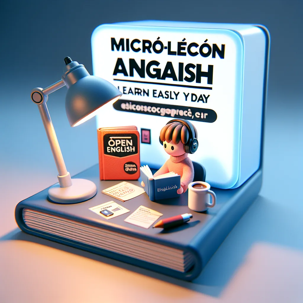 micro lecon anglais quotidien